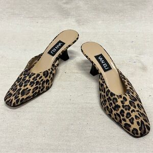 Van Eli Leopard Print Mules
